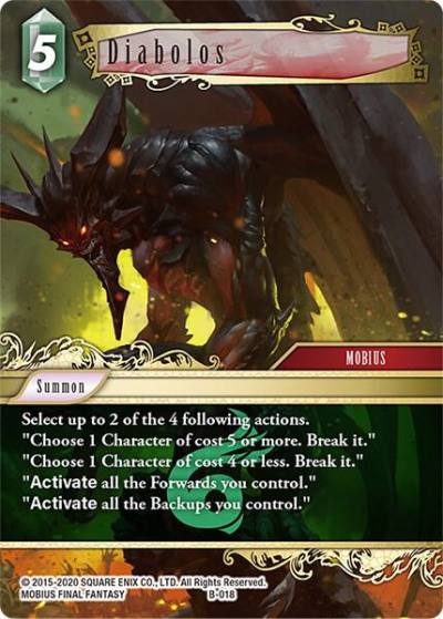 Diabolos B-018 Boss Deck: Chaos Final Fantasy card