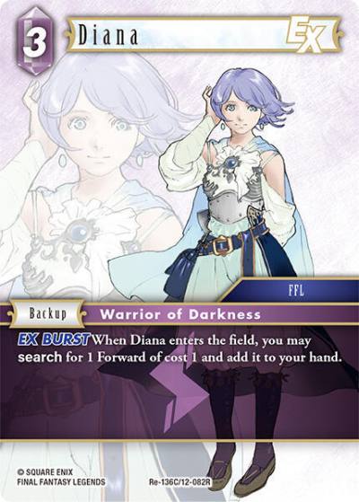 Diana EX Re-136C/12-082R Legacy Collection Final Fantasy card