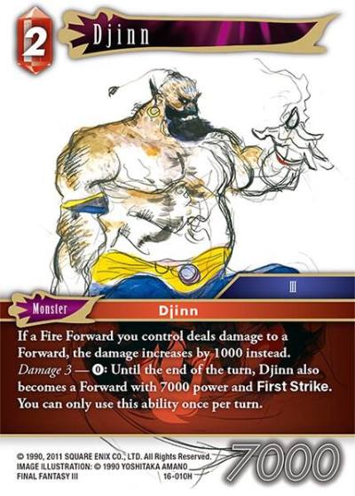 Djinn 16-010H Emissaries of Light Final Fantasy card