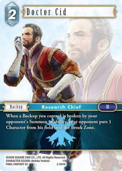 Doctor Cid 2-041H Opus II Final Fantasy card