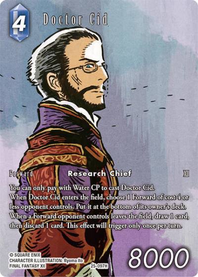 Doctor Cid Full Art 25-097H Tears of the Planet Final Fantasy card