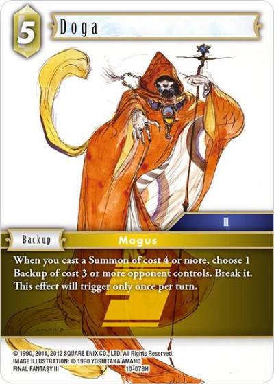 Doga 10-078H Opus X Final Fantasy card