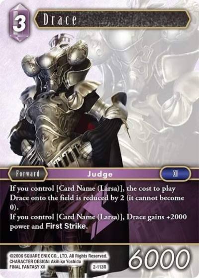 Drace 2-113R Opus II Final Fantasy card
