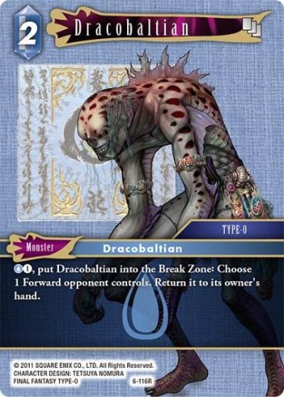 Dracobaltian 6-116R Opus VI Final Fantasy card