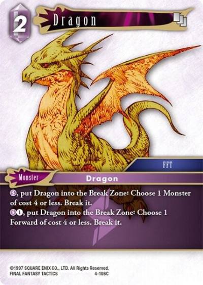 Dragon 4-106C Opus IV Final Fantasy card