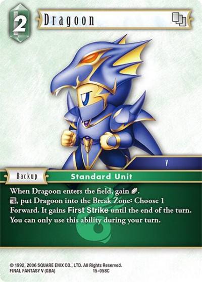 Dragoon 15-058C Crystal Dominion Final Fantasy card