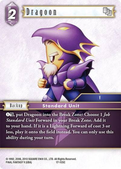Dragoon 17-105C Rebellion's Call Final Fantasy card