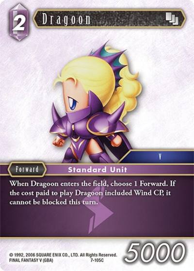 Dragoon 7-105C Opus VII Final Fantasy card