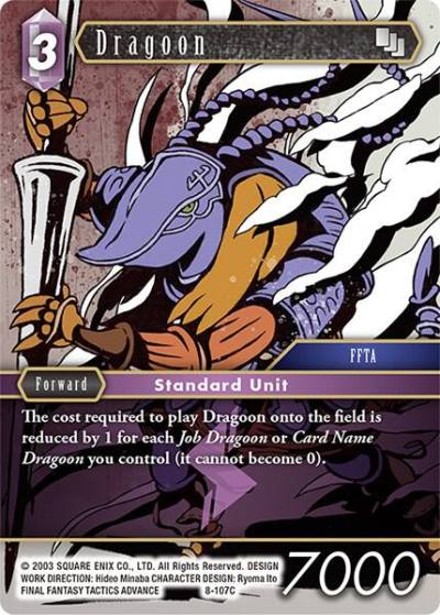 Dragoon FFTA 8-107C Opus VIII Final Fantasy card