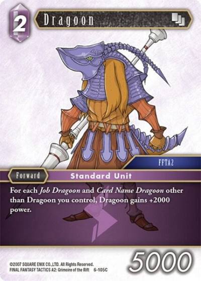 Dragoon FFTA2 6-105C Opus VI Final Fantasy card