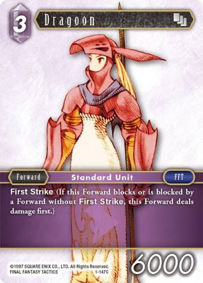 Dragoon Female Unit 1-147C Opus I Final Fantasy card