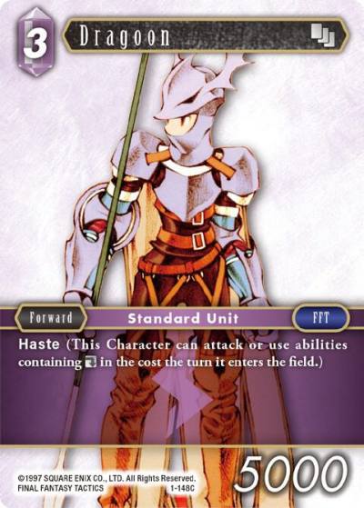 Dragoon Male Unit 1-148C Opus I Final Fantasy card