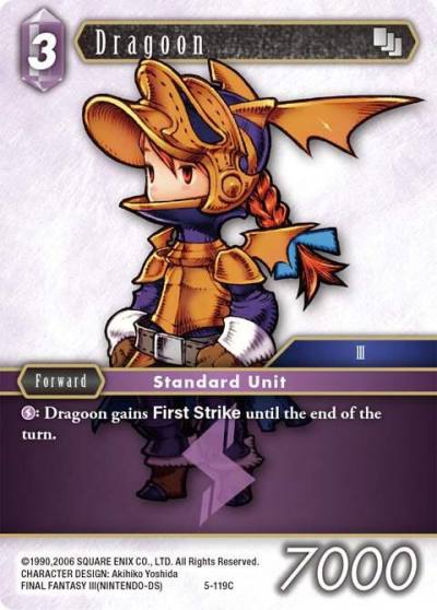 Dragoon Refia 5-119C Opus V Final Fantasy card