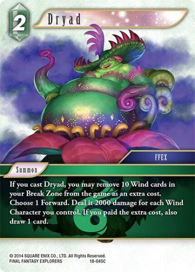 Dryad 18-045C Resurgence of Power Final Fantasy card