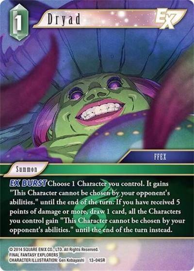Dryad EX 13-045R Opus XIII: Crystal Radiance Final Fantasy card