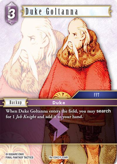 Duke Goltanna Re-134C/1-134R Legacy Collection Final Fantasy card