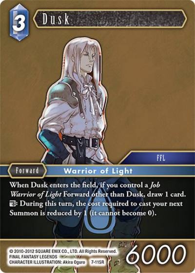 Dusk 7-115R Opus VII Final Fantasy card