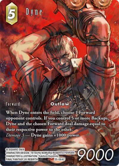 Dyne Full Art 25-064C Tears of the Planet Final Fantasy card