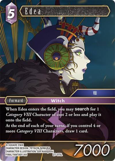 Edea 27-075L Journey of discovery Final Fantasy card