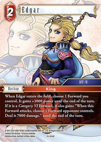 Edgar 15-004C Crystal Dominion Final Fantasy card