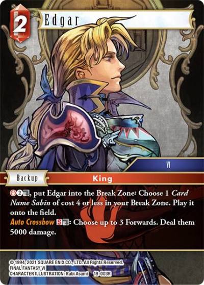 Edgar 19-003R From Nightmares Final Fantasy card