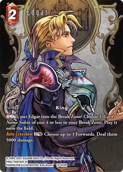 Edgar Full Art 19-003R From Nightmares Final Fantasy card