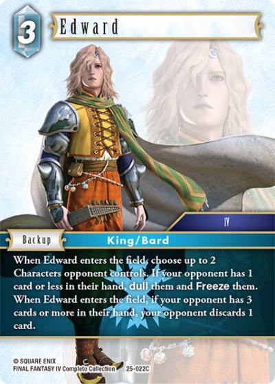 Edward 25-022C Tears of the Planet Final Fantasy card
