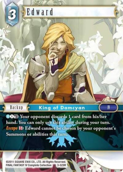 Edward 3-029R Opus III Final Fantasy card