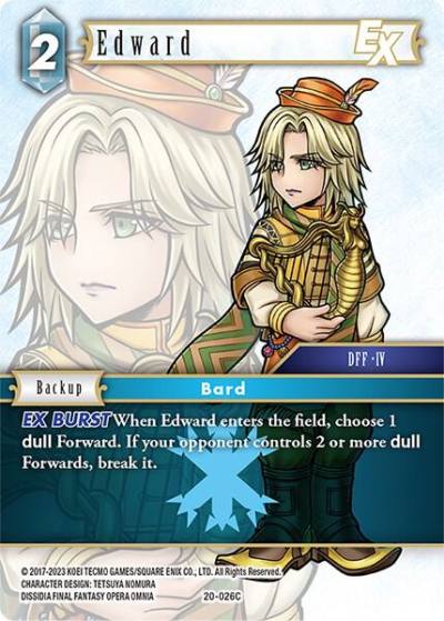 Edward EX 20-026C Dawn of Heroes Final Fantasy card