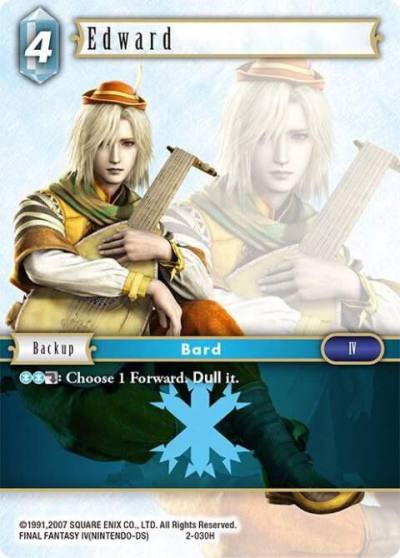 Edward Hero 2-030H Opus II Final Fantasy card