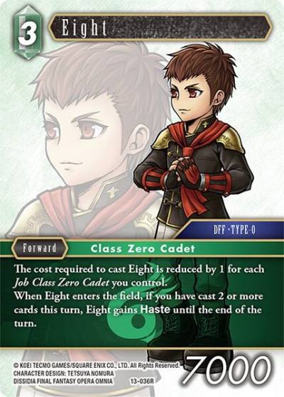Eight 13-036R Opus XIII: Crystal Radiance Final Fantasy card