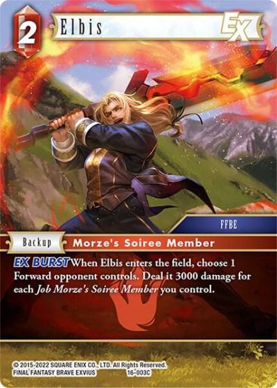 Elbis EX 16-003C Emissaries of Light Final Fantasy card