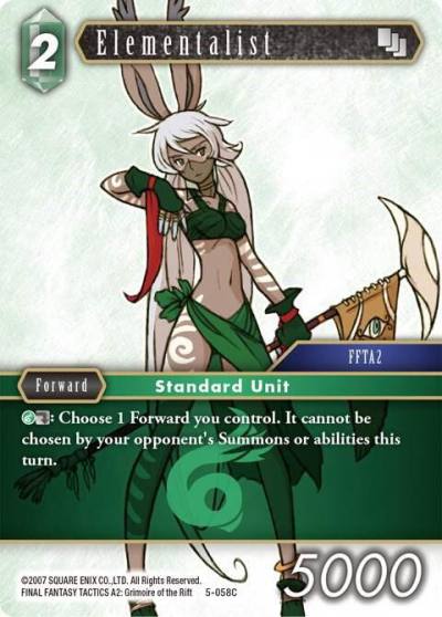 Elementalist 5-058C Opus V Final Fantasy card