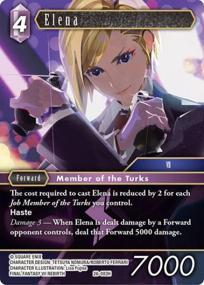 Elena 26-083H Gunslinger in the abyss Final Fantasy card