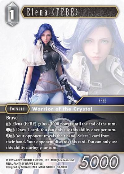 Elena FFBE 18-103H Resurgence of Power Final Fantasy card