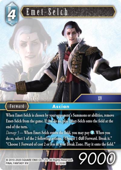 Emet Selch 12-024H Opus XII Final Fantasy card