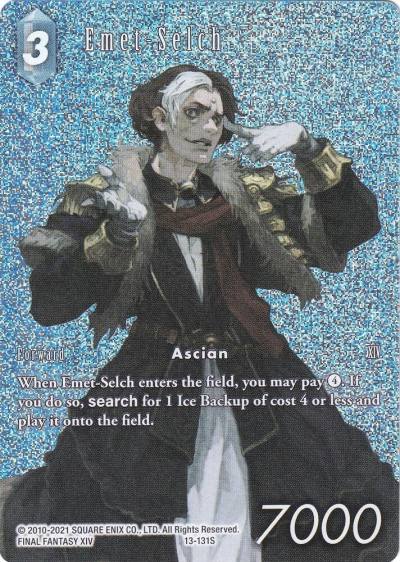 Emet Selch Full Art 13-131S Opus XIII: Crystal Radiance Final Fantasy card