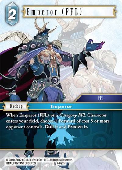 Emperor FFL 7-022H Opus VII Final Fantasy card