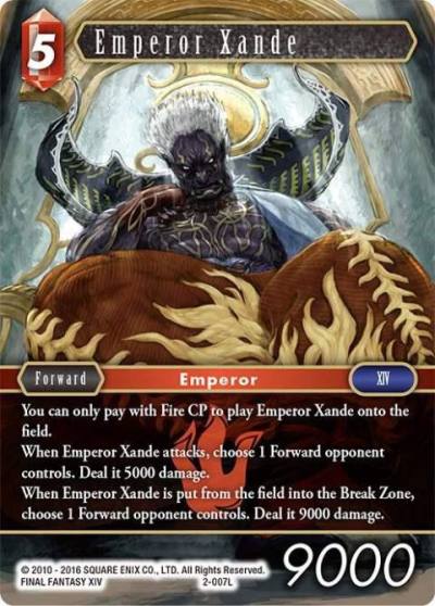 Emperor Xande 2-007L Opus II Final Fantasy card