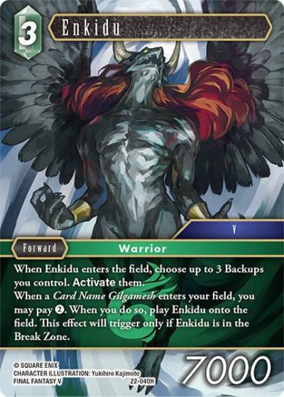 Enkidu 22-040H Hidden Hope Final Fantasy card
