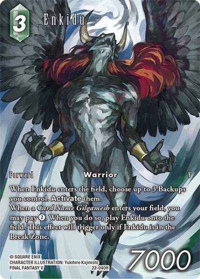 Enkidu Full Art 22-040H Hidden Hope Final Fantasy card