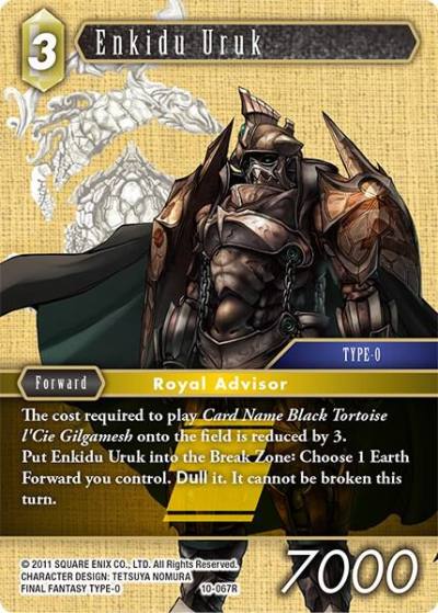 Enkidu Uruk 10-067R Opus X Final Fantasy card