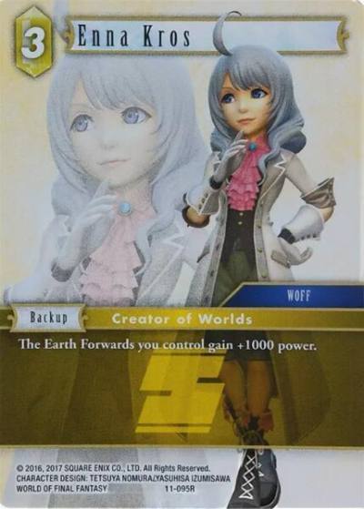 Enna Kros 1-095R Deck Exclusive Cards Final Fantasy card