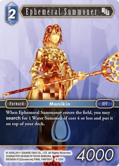 Ephemeral Summoner 3-125C Opus III Final Fantasy card