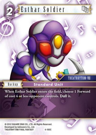 Esthar Soldier 4-100C Opus IV Final Fantasy card