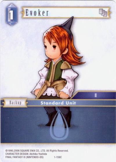 Evoker Refia 1-159C Deck Exclusive Cards Final Fantasy card