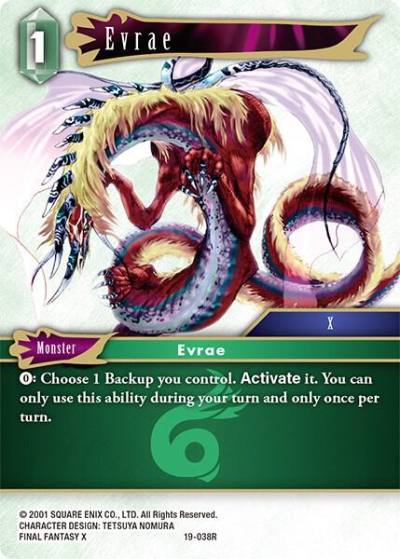 Evrae 19-038R From Nightmares Final Fantasy card