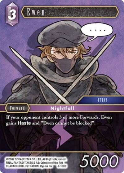 Ewen 6-100C Opus VI Final Fantasy card
