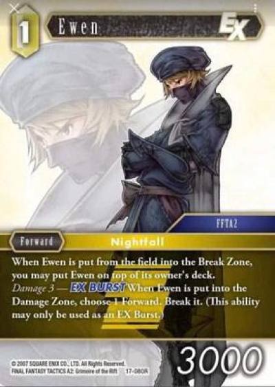 Ewen EX 17-080R Rebellion's Call Final Fantasy card