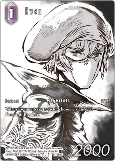 Ewen Full Art 14-089C Opus XIV: Crystal Abyss Final Fantasy card